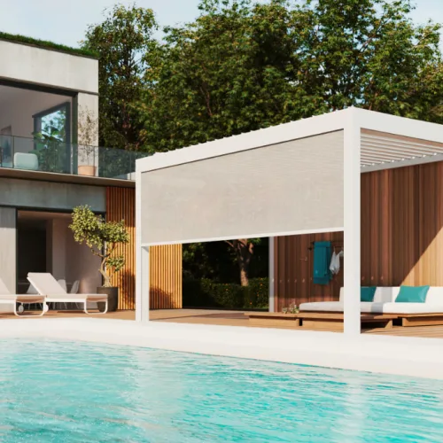 Abris de piscine — Détails et finitions